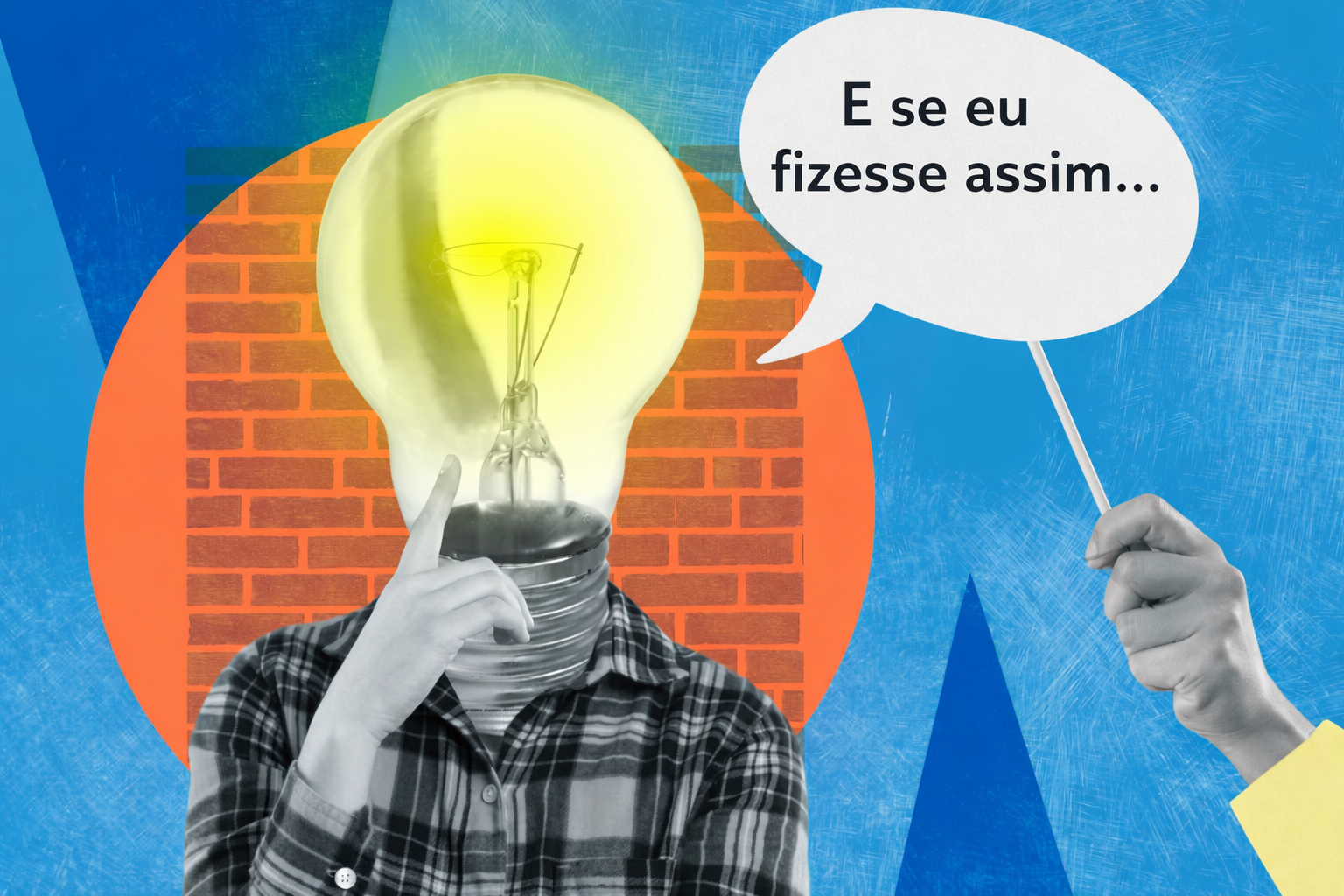 ideia com lâmpada